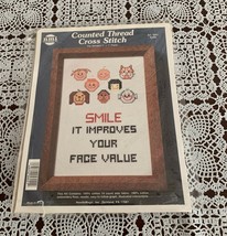 Needlemagic Counted Cross Stitch Kit 9551 Smile Improves Value 5 x 7 Bra... - £9.43 GBP