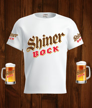 Shiner Bock  Beer White T-Shirt, High Quality, Gift Beer Shirt - £25.08 GBP