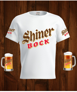 Shiner Bock  Beer White T-Shirt, High Quality, Gift Beer Shirt - £25.53 GBP