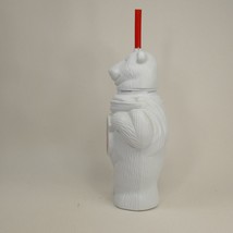 Vintage COCA-COLA Polar Bear Plastic Drinking Cup Container w/ Straw  FJKJG - £4.79 GBP