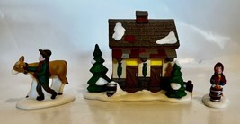 Dept 56 Dickens 1996 Tending The New Calves #58395 Three Piece Accessory Set - £10.34 GBP