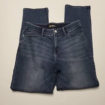 Lee Womens Jeans Size 12 Medium Regular Fit Straight Leg Mid Rise Flex M... - $21.75