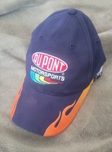 Vintage Dupont Motorsports NASCAR # 24 Jeff Gordon Hat With Flames - £11.98 GBP