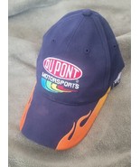 Vintage Dupont Motorsports NASCAR # 24 Jeff Gordon Hat With Flames - £11.70 GBP