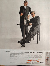 1958 Holiday Original Art Ad Advertisement JOSEPH COTTON for SMIRNOFF Vodka - £8.48 GBP