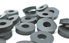 10mm ID x 32mm OD x 6mm  Black Rubber Flat Washers   Various Package Sizes - £8.13 GBP+