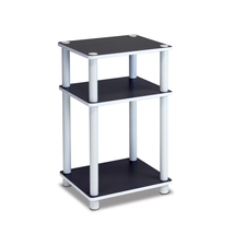 Just 3-Tier Turn-N-Tube End Table, 1-Pack, White/White - £23.98 GBP