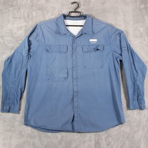 Men&#39;s XXL Columbia PFG Sportswear Omni Shade Dress Shirt Fishing Vented Lined - £9.88 GBP