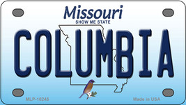 Columbia Missouri Novelty Mini Metal License Plate Tag - £11.81 GBP