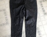Soft Surroundings  Pull-On Zebra Print Straight Leg Cropped Pants Large ... - $34.30