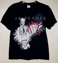 In Flames Concert Tour T Shirt Vintage 2006 Sweden Metal Size Small - £88.13 GBP