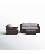 Modern Outdoor Wicker Sectional: Weather-Resistant 4-Piece Set - $25,890.55 MXN