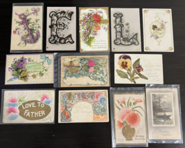 Antique Mixed Occasions Postcards From 1900s  Lot 12 Various Posted &amp; Un... - $19.30
