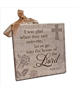 Let Us Go Into the House of the Lord nspirational Christian Plaque 4x4x1 - $183.37 MXN