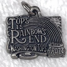 Washington Tops Rainbows End Charm Pendant Vintage - $11.95