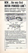 1962 Print Ad Motor Powered Fishing Lures Patterson Enterprises Chicago,IL - £6.52 GBP