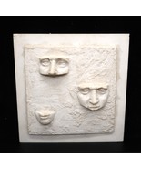Vtg Mooele Deadse Imaginoscope Tile Made in France Face Statue Rare Stun... - €43,06 EUR