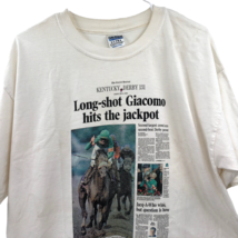 Kentucky Derby 2005 Long Shot Giacomo Hits The Jackpot Newspaper Shirt Size XL - $118.79