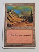 1995 MOUNTAIN LAND MAGIC THE GATHERING MTG CARD PLAYING ROLE PLAY VINTAG... - £7.04 GBP