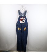 Vintage 90s Streetwear Womens Large Christmas Snowman Denim Jean Overall... - $1,288.29 MXN