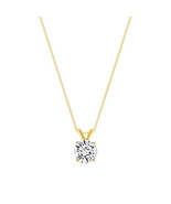 Lab Grown 5 Cts IGI Certified Diamond Solitaire Pendant Necklace 14k Yel... - €259,71 EUR+