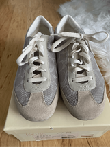 Coach white baige sneaker neala size 8 - $49.50