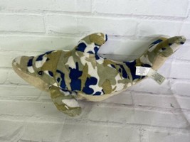 Wildlife Artists CAMO Wild Dolphin Plush Stuffed Animal Toy Camouflage 2011 - £27.23 GBP
