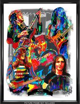ACDC Angus Young Bon Scott Rock Music Poster Print Wall Art 18x24 - £21.23 GBP