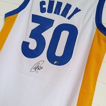 Stephen Curry #30 Hand-Signed Golden State Warriors Jersey - COA - £266.31 GBP