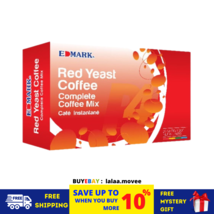 Edmark Red Yeast Coffee Organic Blend for Optimal Cholesterol Health 20&#39;s x 20g - £30.81 GBP