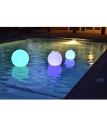 NEW! Waterproof Outdoor Swimming Pool Floating Round LED Ball Light 20-35cm - £50.41 GBP - £58.95 GBP