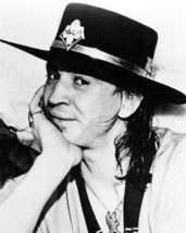 Stevie Ray Vaughan blues legend wearing black hat 5x7 photo - £5.61 GBP