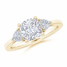 ANGARA Lab-Grown Diamond Three Stone Ring in 14k Solid Gold (Carat-2.17 Ct.tw) - £2,324.07 GBP