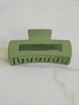 Large Rectangle Claw Clip Hair Accessory Olive Green - $11.88