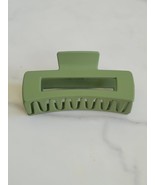Large Rectangle Claw Clip Hair Accessory Olive Green - £9.32 GBP
