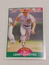 Lenny Dykstra Philadelphia Phillies 1989 Score Card #28T - £0.76 GBP