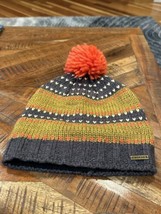 PRANA Wool Blend Pom Pom Knit Beanie OS - £11.62 GBP