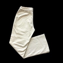 Vintage 90s-Y2K Roth LeCover Womens Pants Size 4 Flat-Front Career Slacks Beige - £23.87 GBP