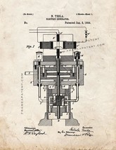 Tesla Electric Generator Patent Print - Old Look - $185.34 MXN+