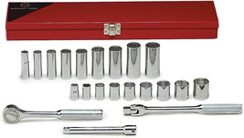 Wright Tool 337 - 21 PC 3/8&quot; Dr 6 Pt Std. and Deep Socket Set 3/8&quot; - 7/8&quot; USA - £219.77 GBP