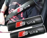 S Line Embroidered Logo Carbon Fiber Car Seat Belt Cover Seatbelt Should... - $14.99