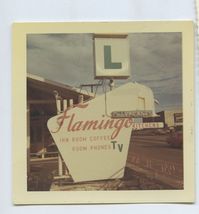 SNAPSHOT from Album * FLAMINGO INN sidewalk sign taken March 1967 location? - $7.95