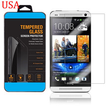 Premium Real Ultra Clear Temper Glass Screen Protector Htc One M7 Usa - £12.74 GBP