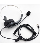 Headset for Polycom 300 301 335 500 501 550 600 IP Silver RJ9 - £21.28 GBP