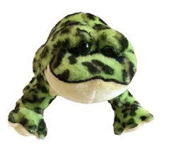 Bull Frog Stuffed Animal Green Ganz Webkinz Lil&#39;kinz 7” Plush - £4.66 GBP