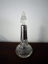 Art Deco c1920 Sterling &amp; Cut Glass 5&quot; Perfume Bottle  - £34.17 GBP