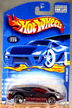 2001 Hot Wheels Mainline/Collector #229 SILVER BULLET Black/Maroon w/Chrome SBSp - £6.64 GBP