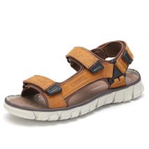 Summer New Fashion Men&#39;s Sandals Beach Shoes Outdoor Sandals Lightweight Leather - £67.57 GBP