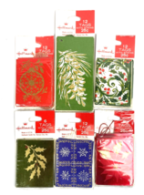 Vintage Christmas Gift Tags 6 Package Lot 60 Cards Tie On String Cord Ha... - €18,43 EUR
