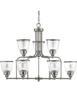 Progress Lighting Saluda Collection Nine-Light Chandelier - $5,644.84 MXN
